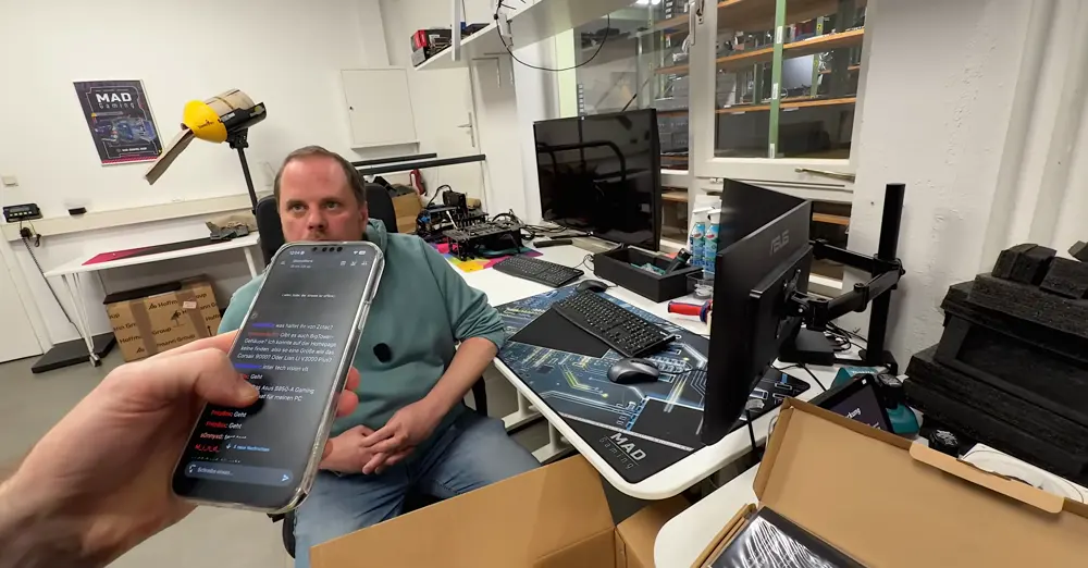 Verpackungsstation bei MAD Gaming